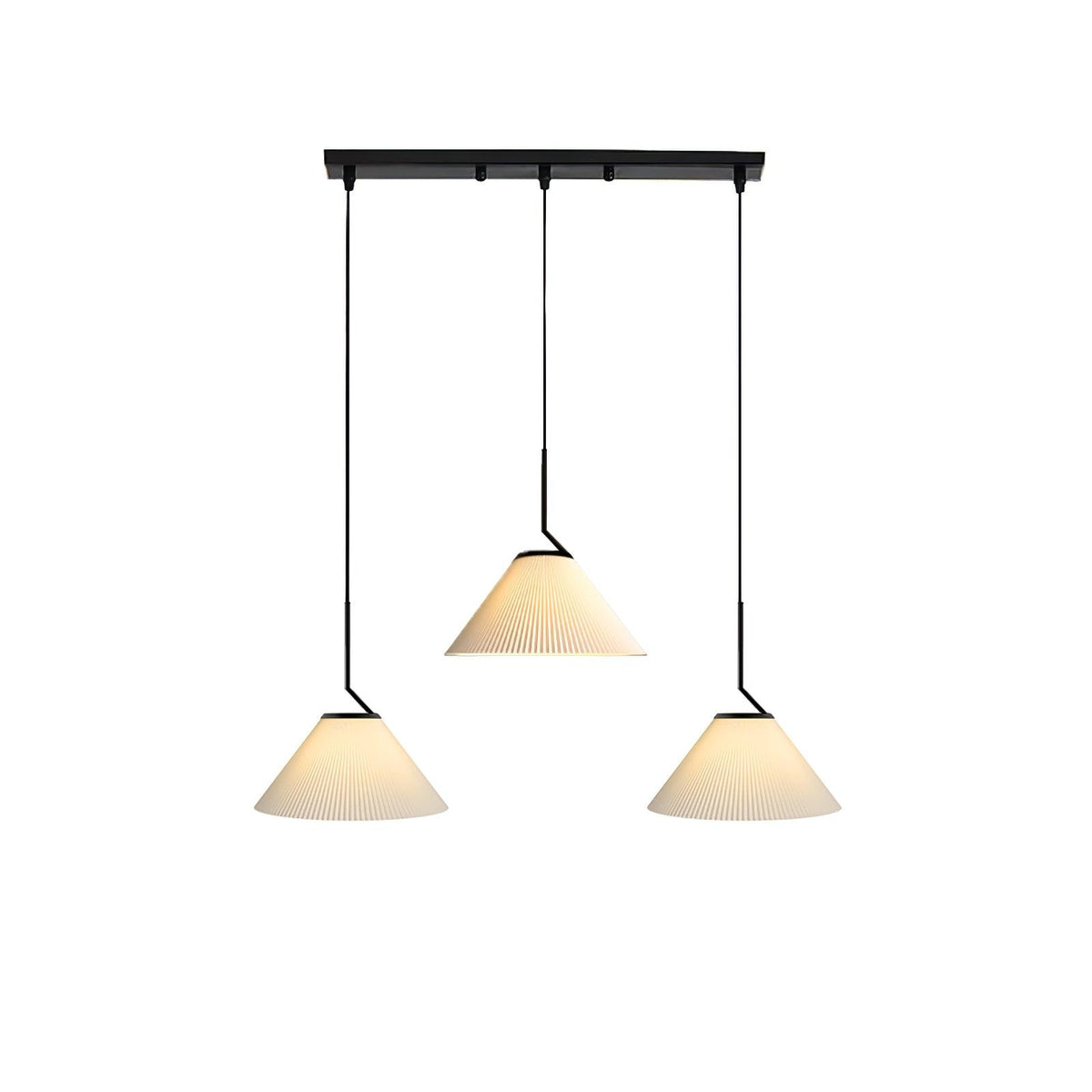 Tyrs geplooide stoffen hanglamp