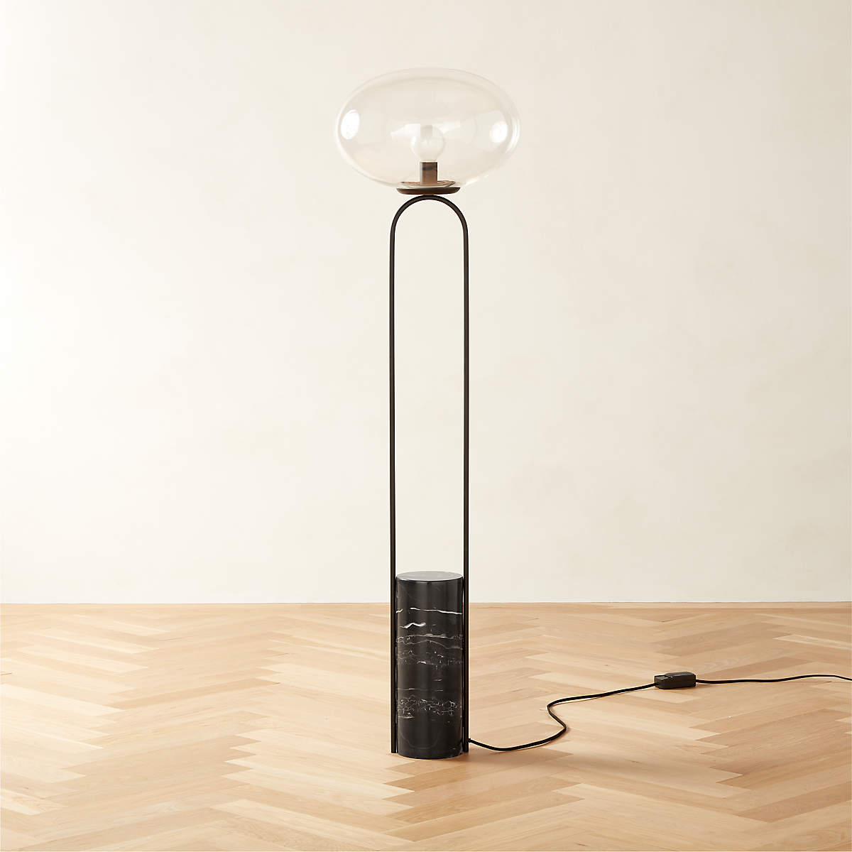 Haloroy vloerlamp met marmer