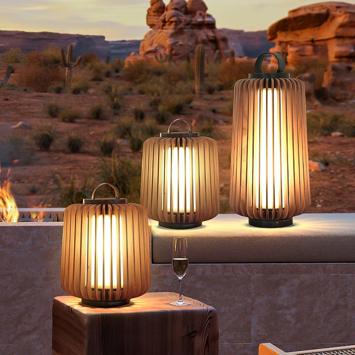 Slat buitenwandlamp