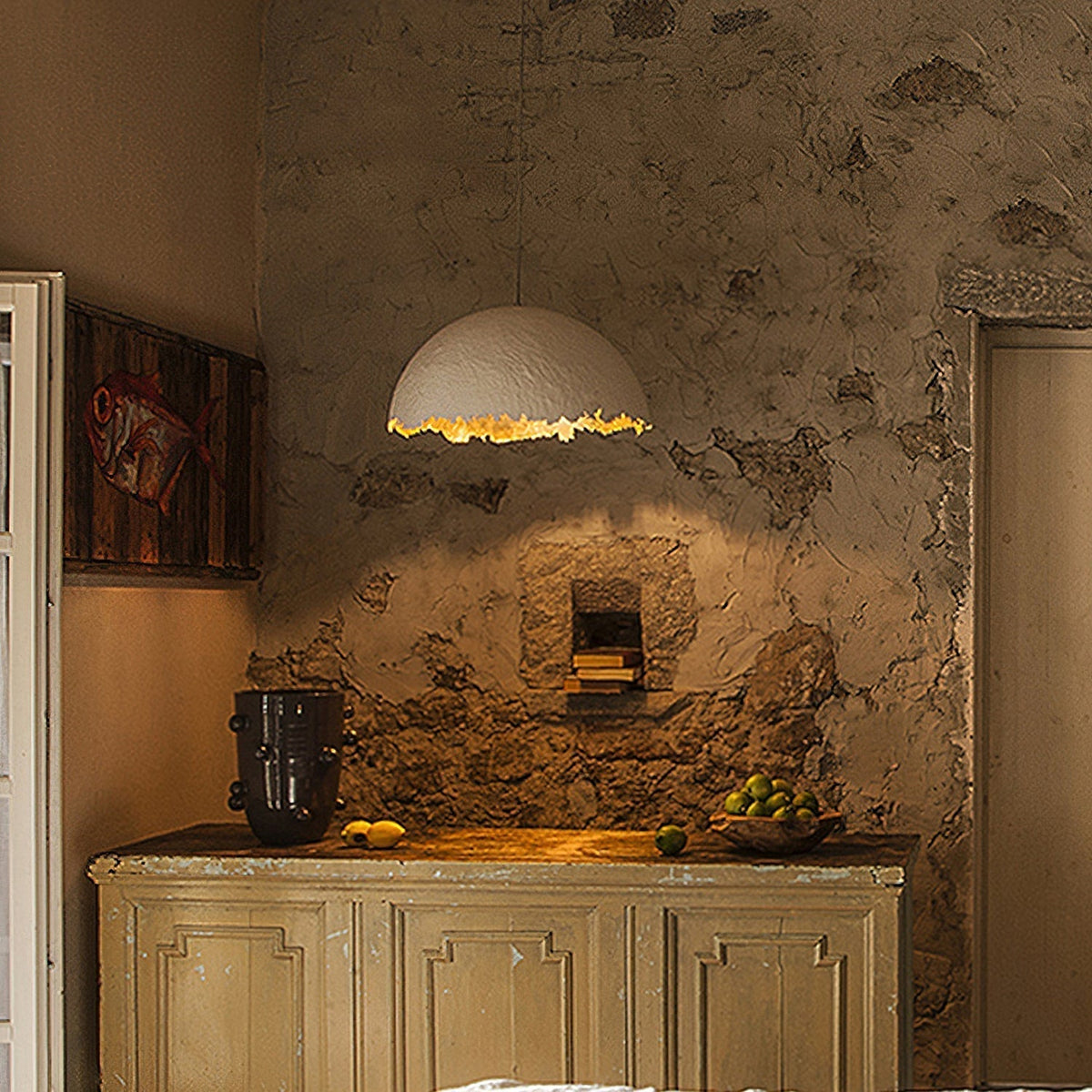 Viliriel Textured glasvezel hanglamp