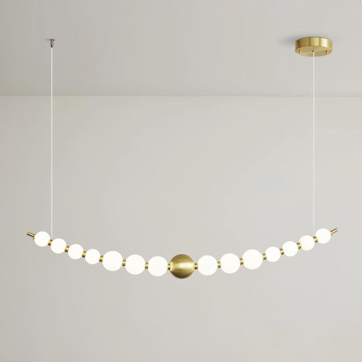 Auroira Moderne hanglamp van messing