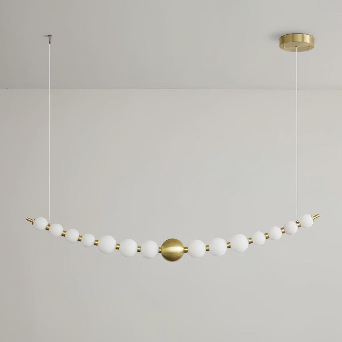 Auroira Moderne hanglamp van messing