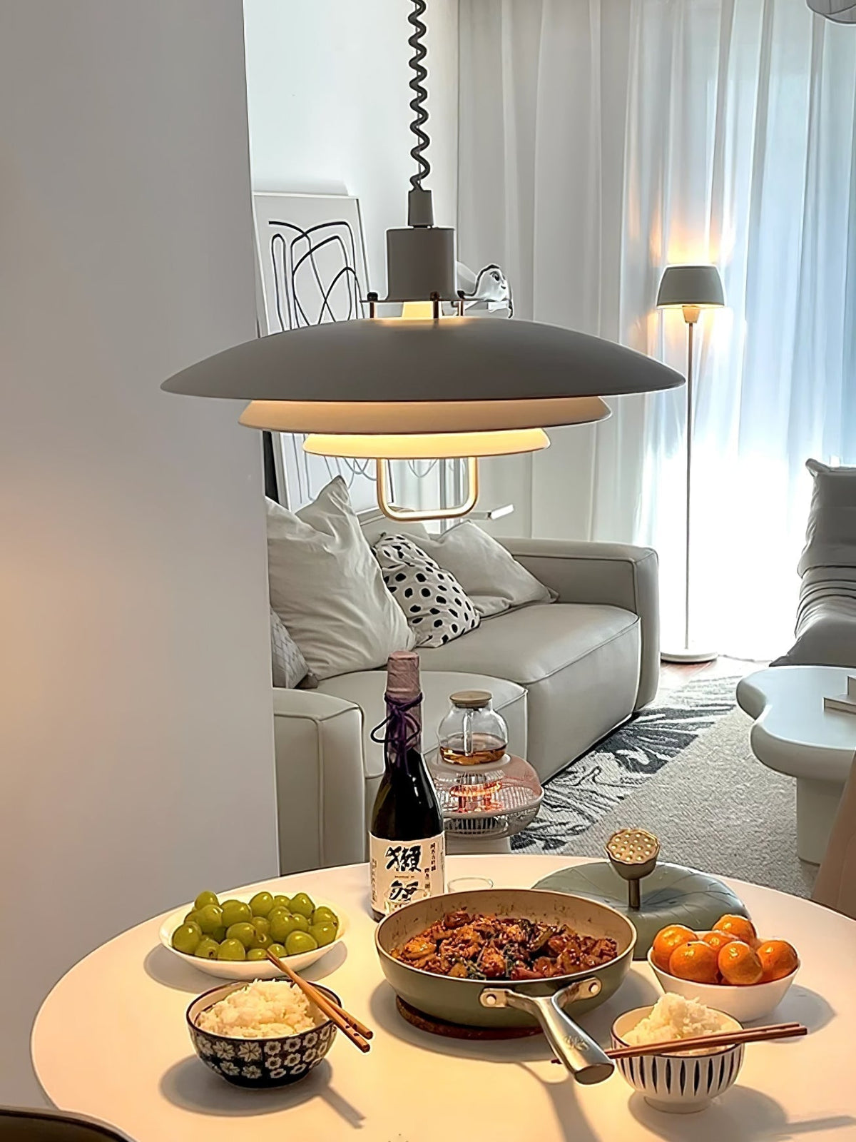 Divor Aluminium glamoureus hanglamp