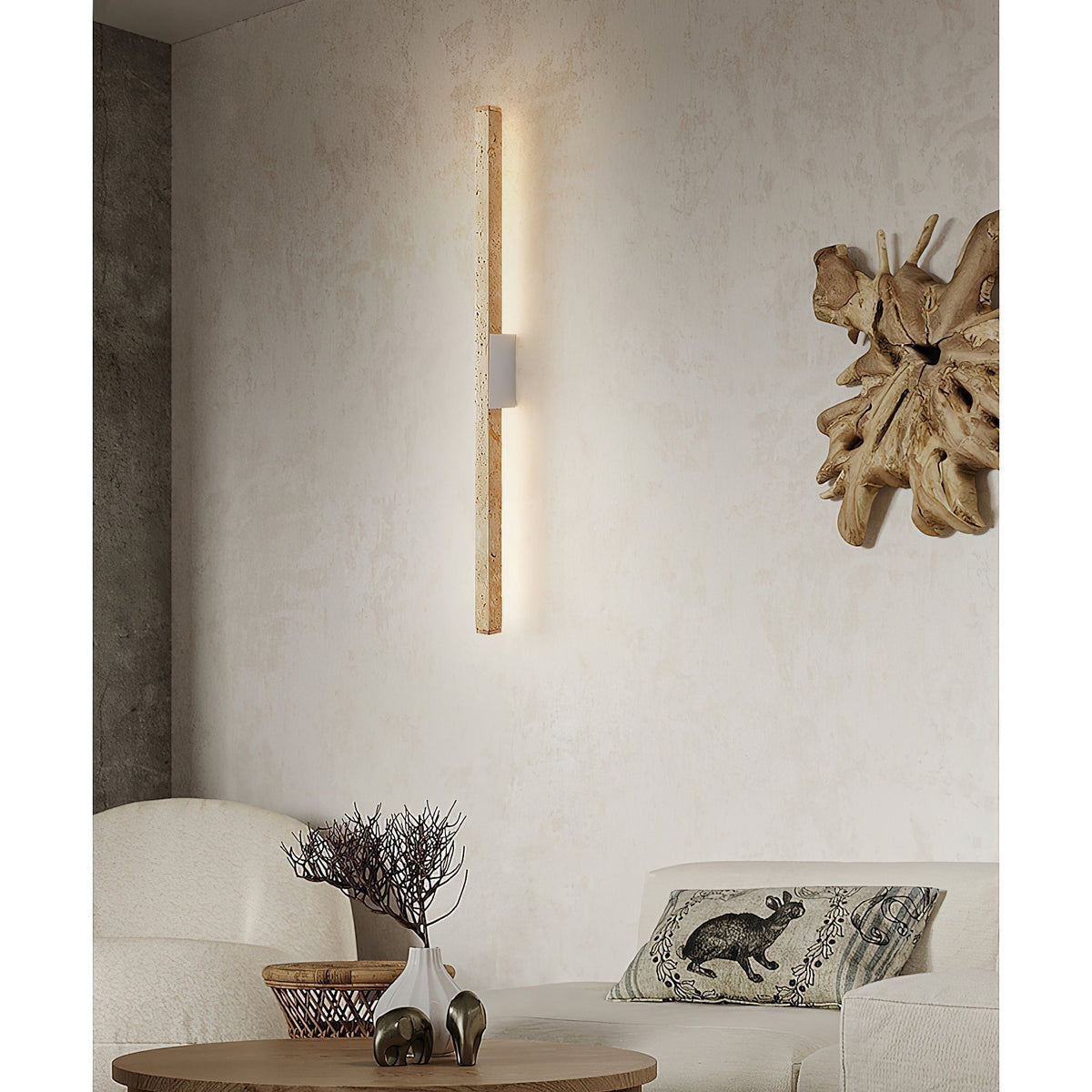Vivyna travertin wandlamp