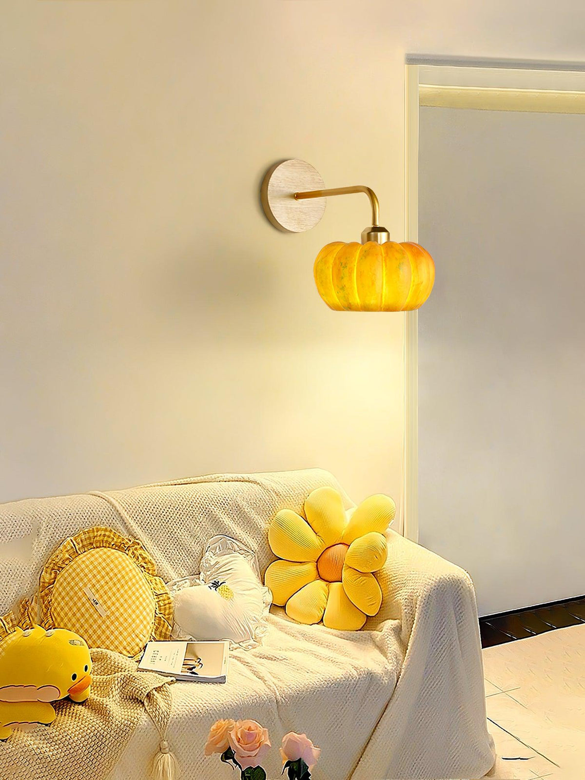 Vilorel creatieve wandlamp in pompoenvorm