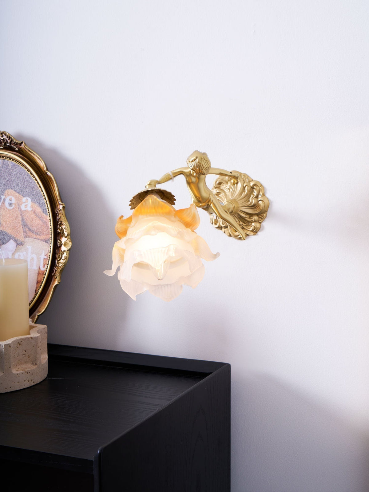 Bex Flying Angel wandlamp van glas