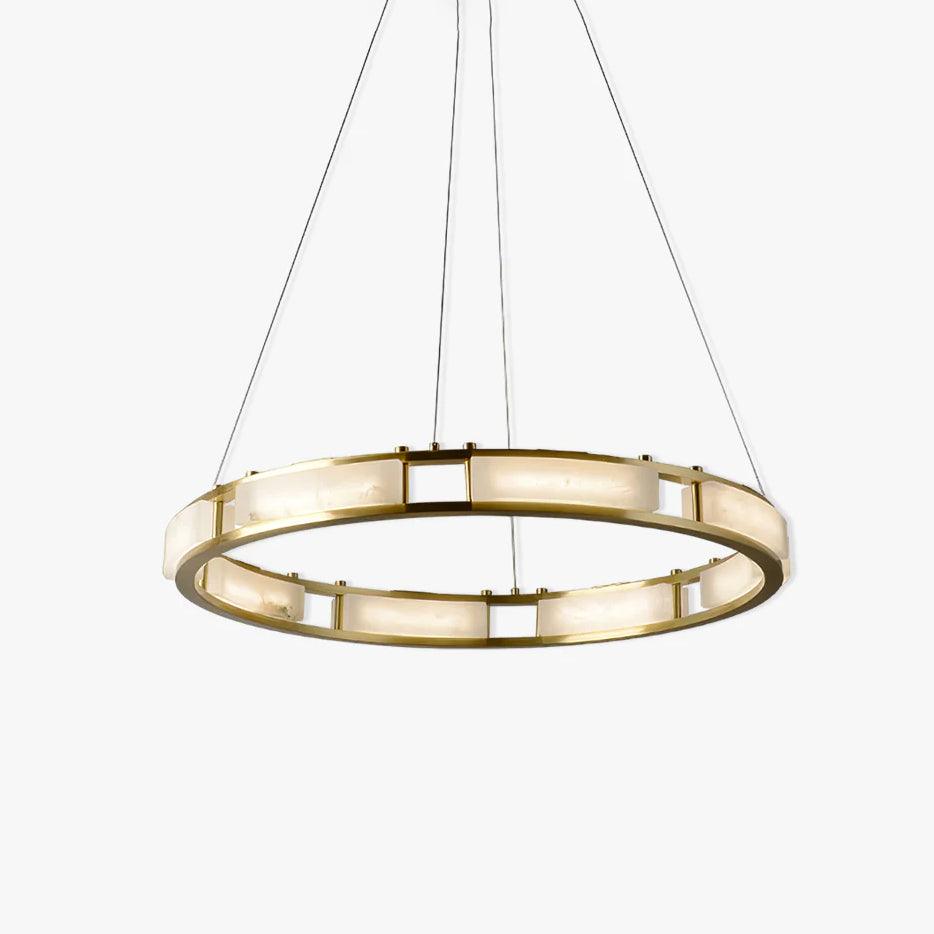 Dythan Minimalistische hanglamp van met albasten ring