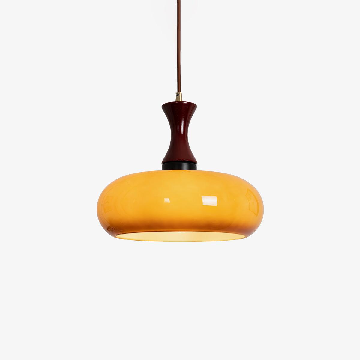 Cadenza Houten Retro hanglamp Geel
