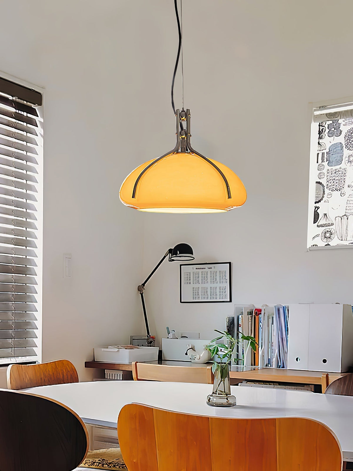 Ernorora Premium Noordse kunst hanglamp van glas