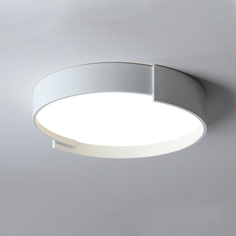 Quinn Moderne Eenvoudig Ronde LED Plafondlampen Wit/Grijs/Groen Metaal Slaapkamer