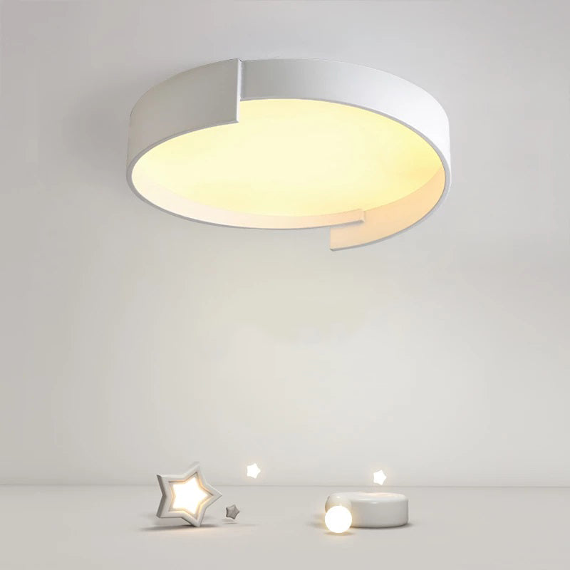 Quinn Moderne Eenvoudig Ronde LED Plafondlampen Wit/Grijs/Groen Metaal Slaapkamer