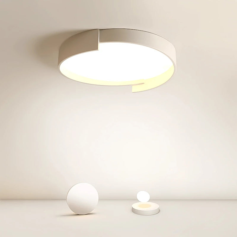 Quinn Moderne Eenvoudig Ronde LED Plafondlampen Wit/Grijs/Groen Metaal Slaapkamer