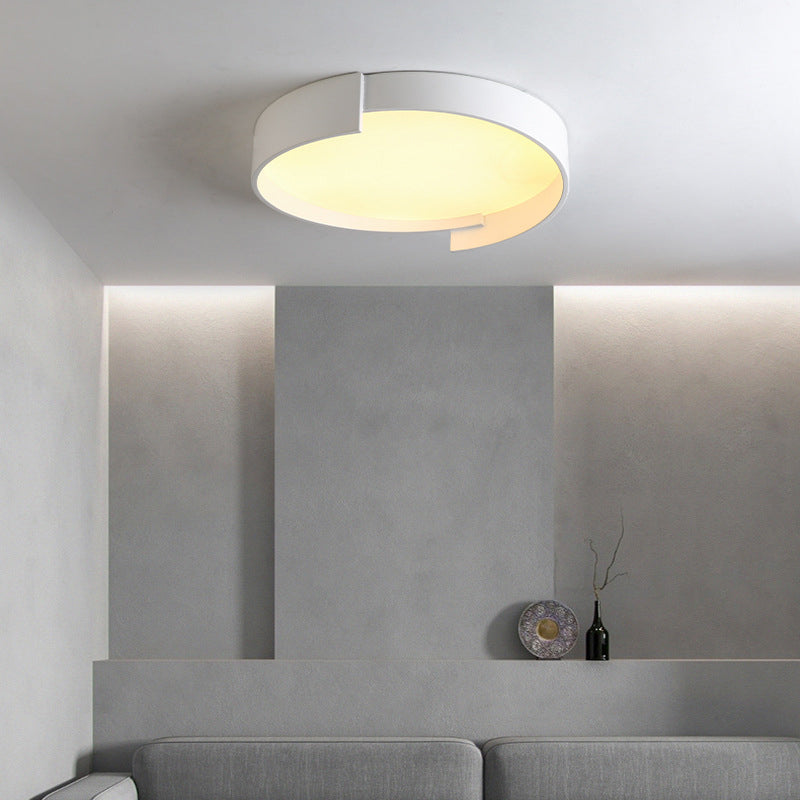 Quinn Moderne Eenvoudig Ronde LED Plafondlampen Wit/Grijs/Groen Metaal Slaapkamer