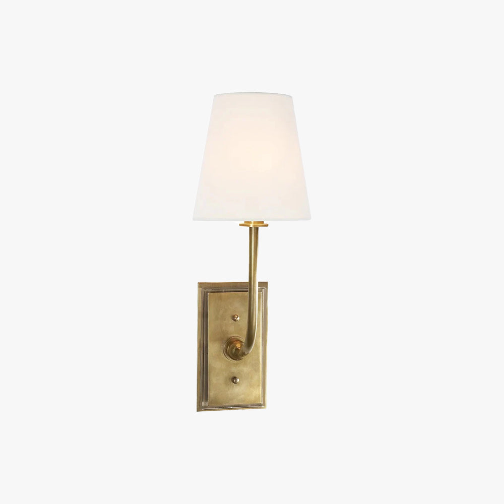Alessio Vintage Klassiek Metaal Stof Wandlamp Lampenkap Slaapkamer Badkamer Hal