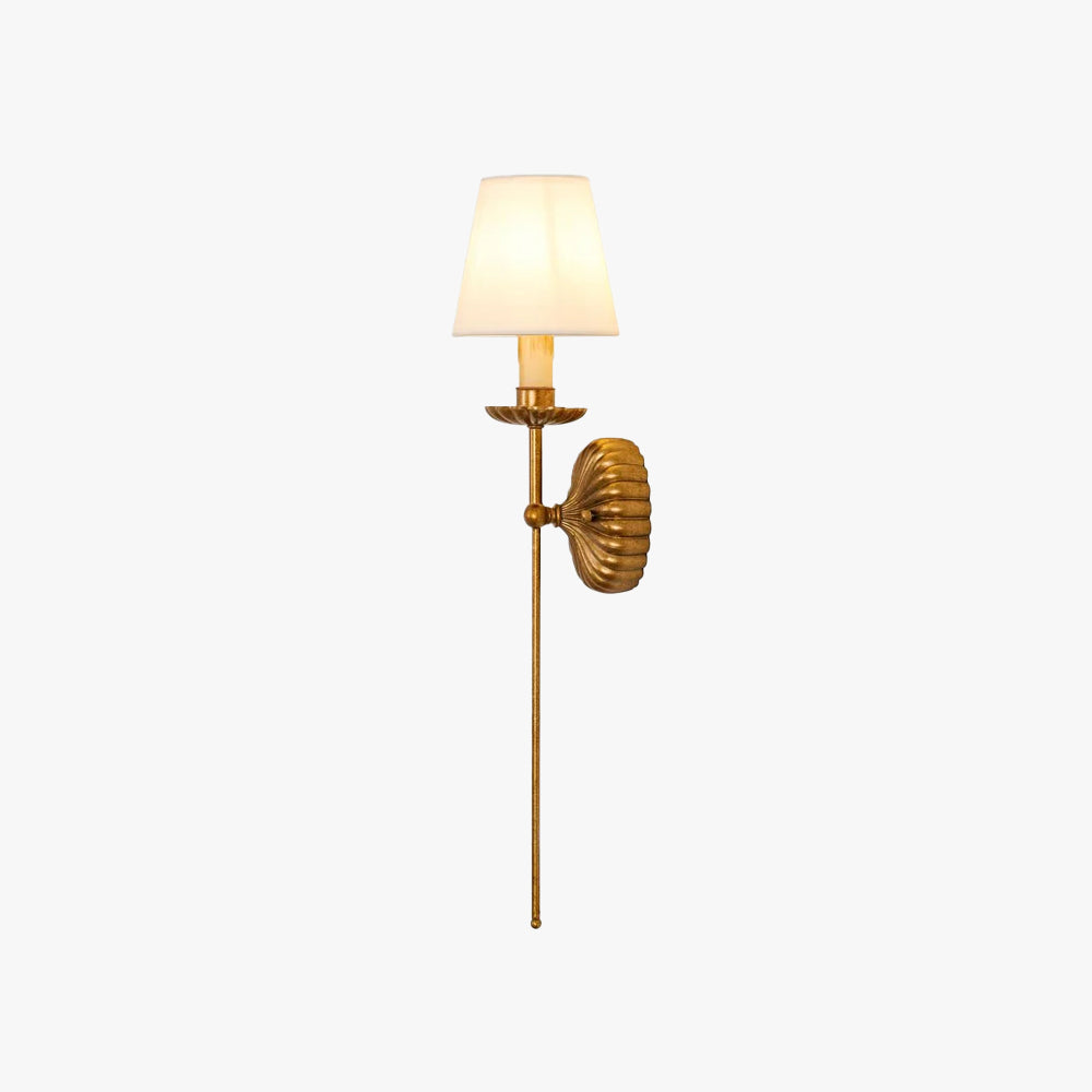Alessio Vintage Antiek Metaal Stof Wandlamp Lampenkap Hal Woonkamer Slaapkamer