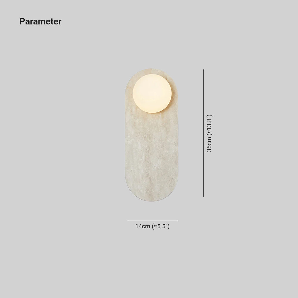 Elif Minimalisme Marmer Glas Wandlamp Eetkamer Slaapkamer