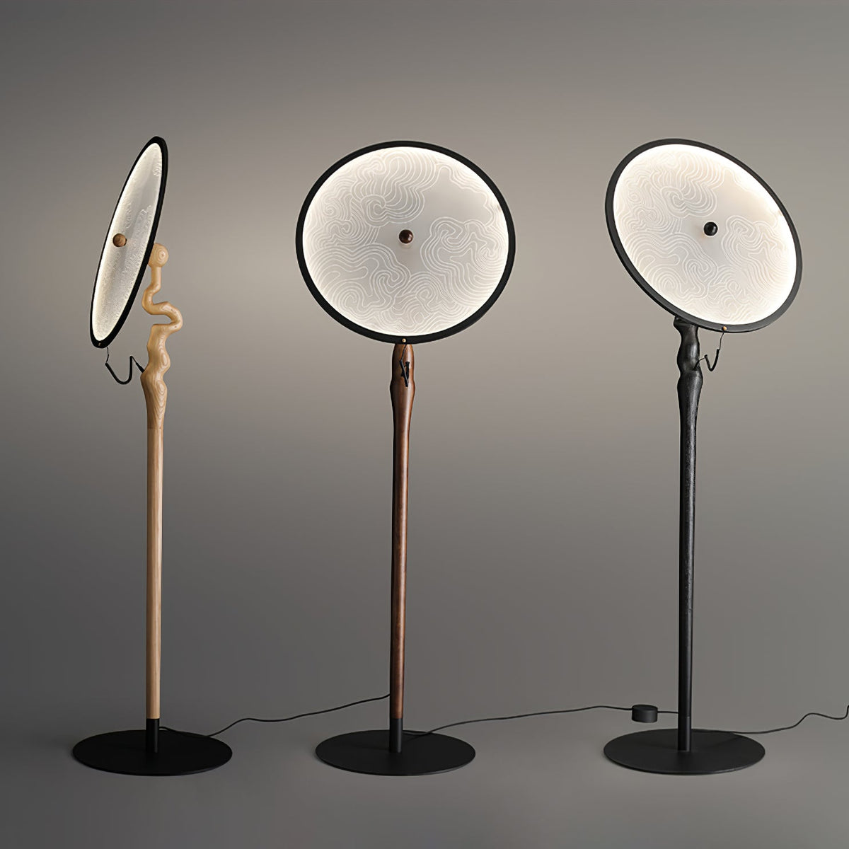 Evliriel vloerlamp van hout