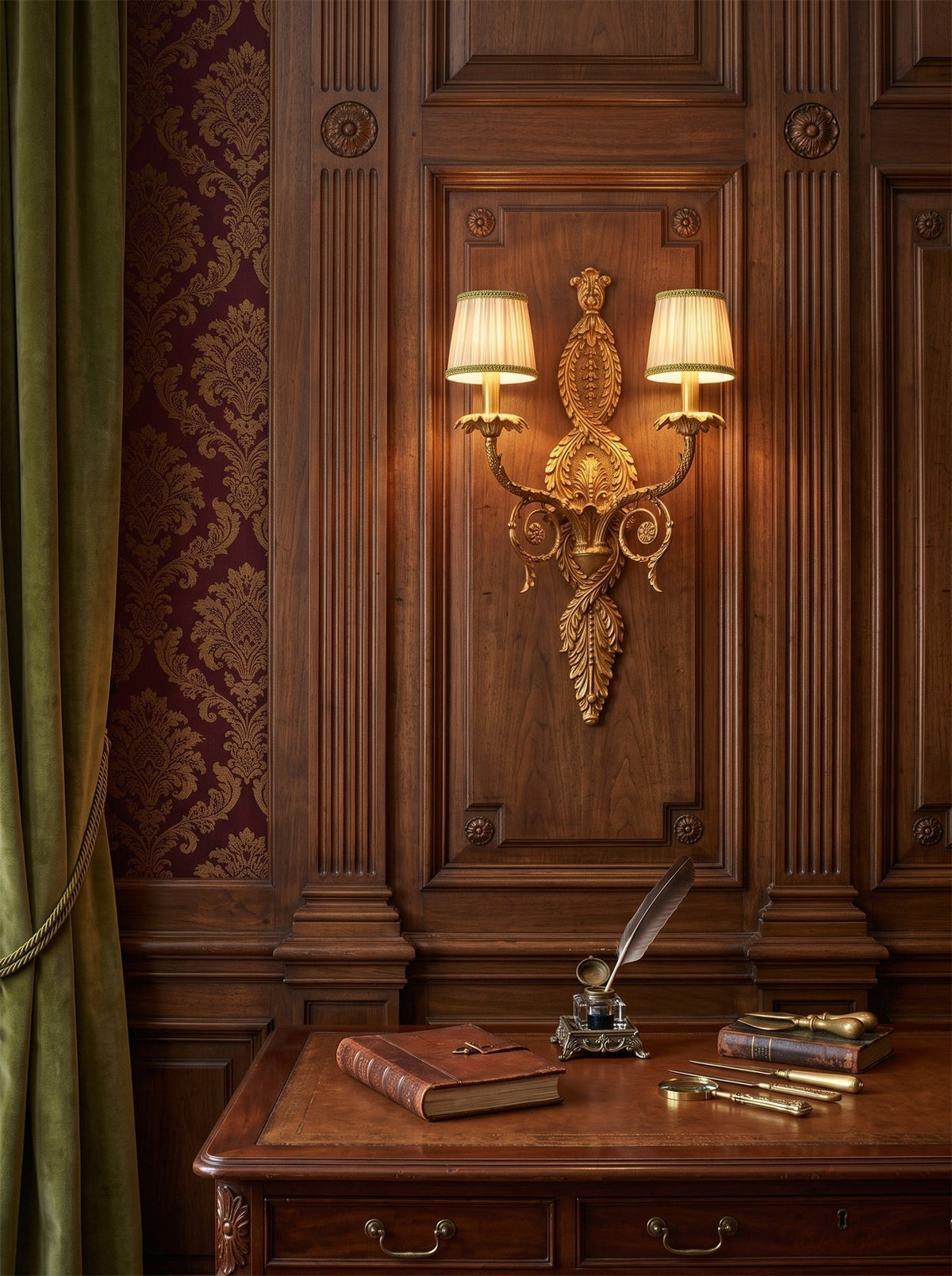 Regals wandlamp