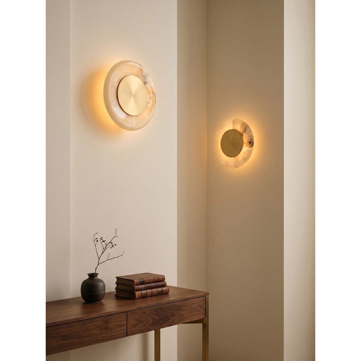 Noveren wandlamp onyx