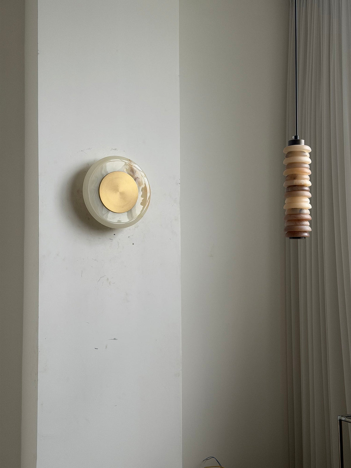 Noveren wandlamp onyx
