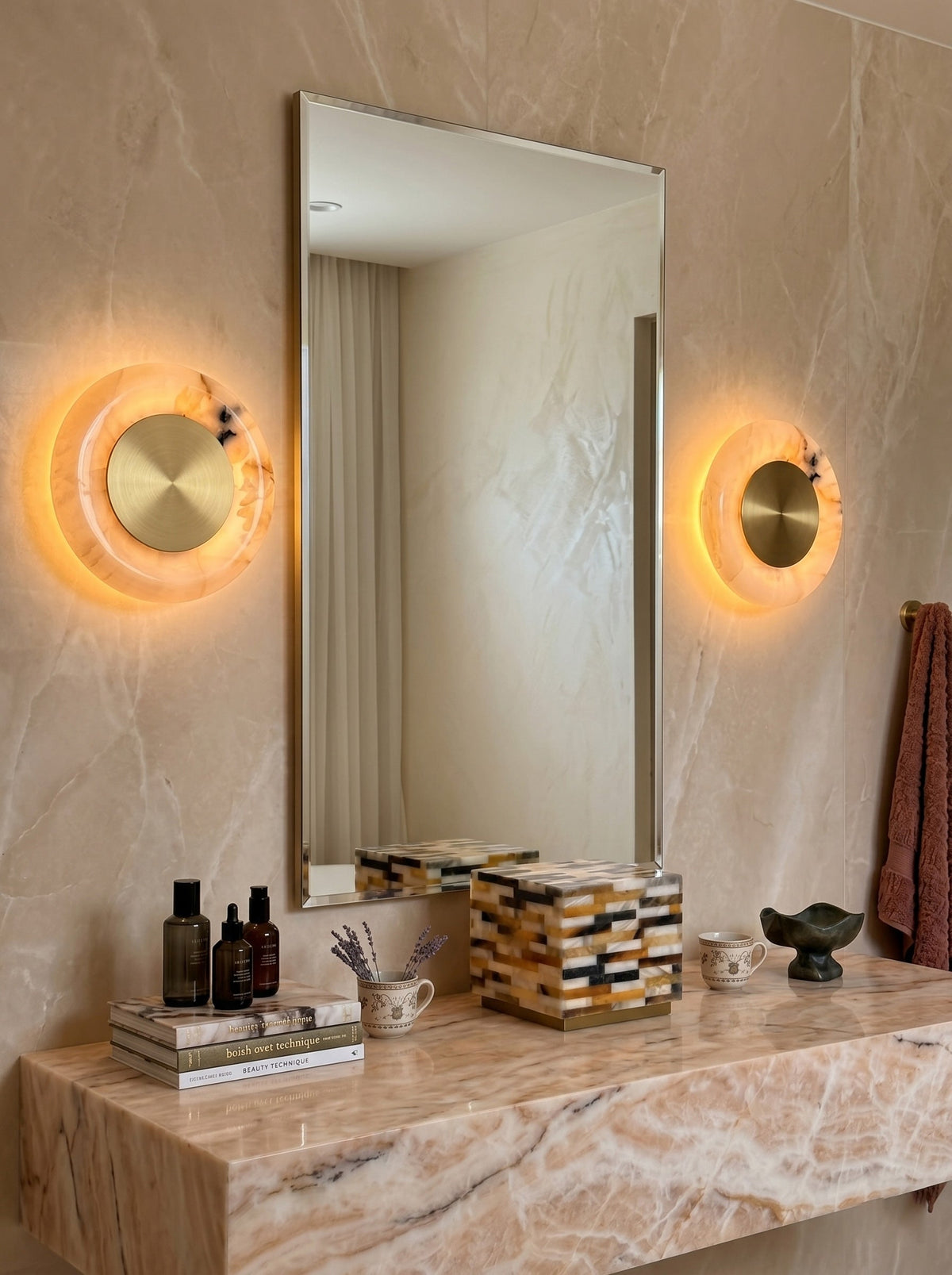 Noveren wandlamp onyx