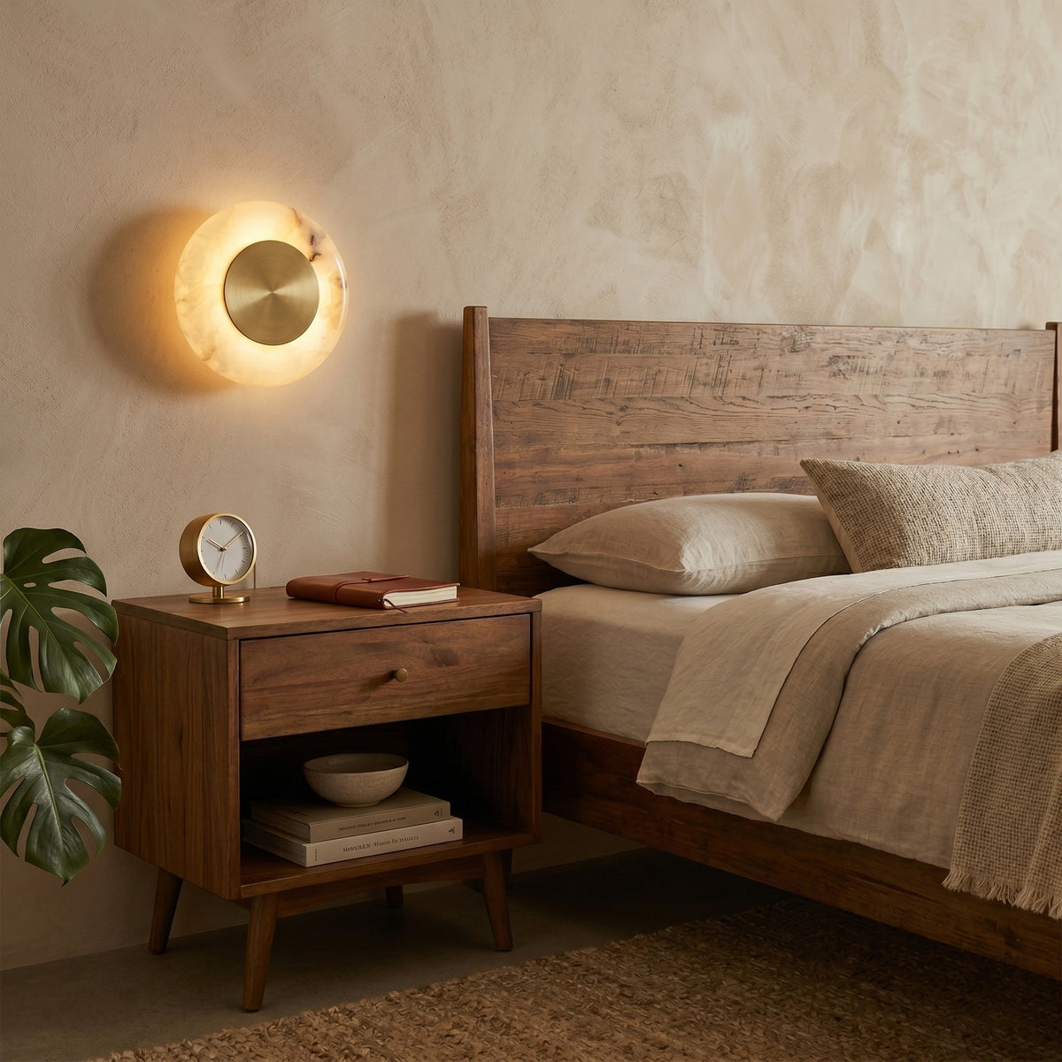 Noveren wandlamp onyx