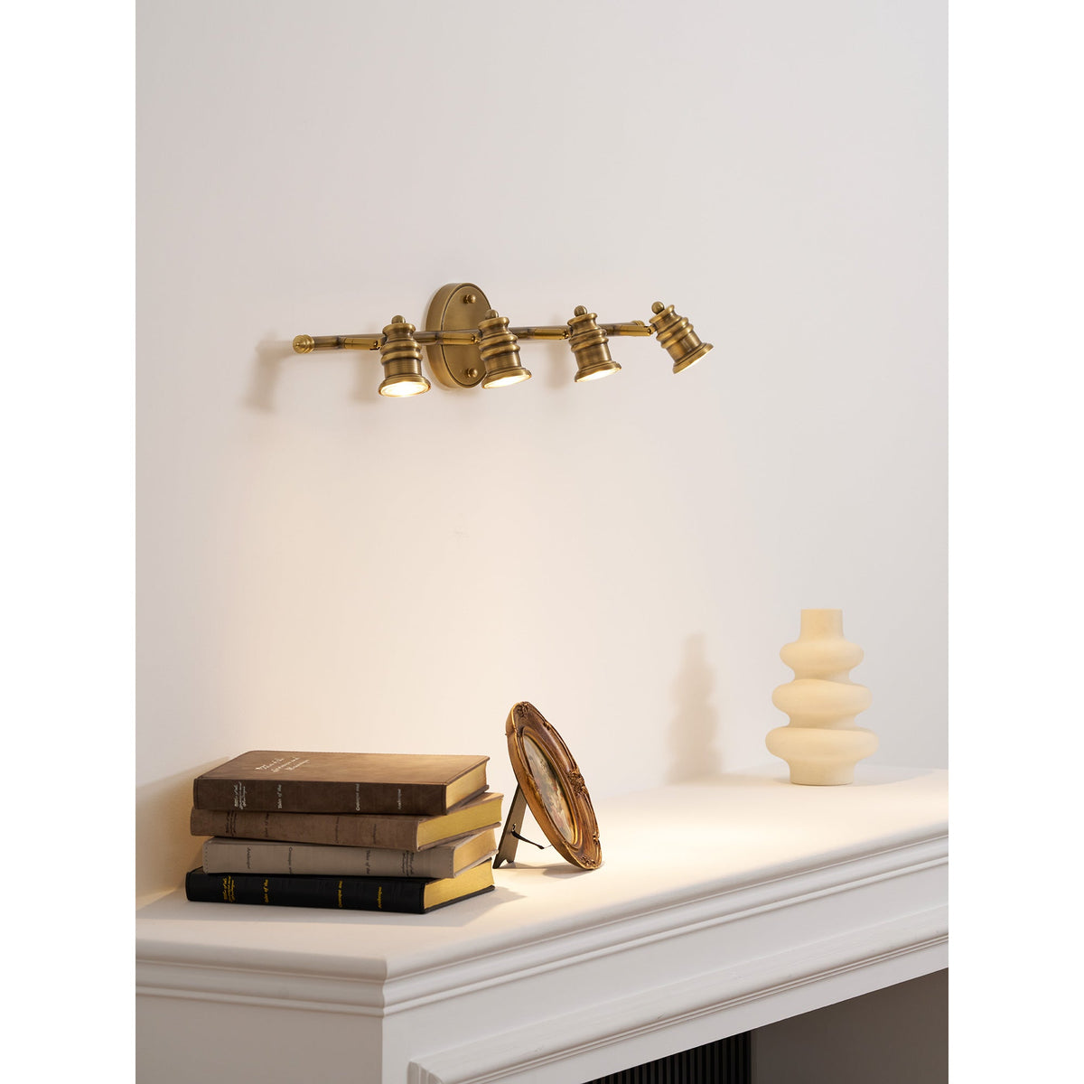 Corten messing wandlamp