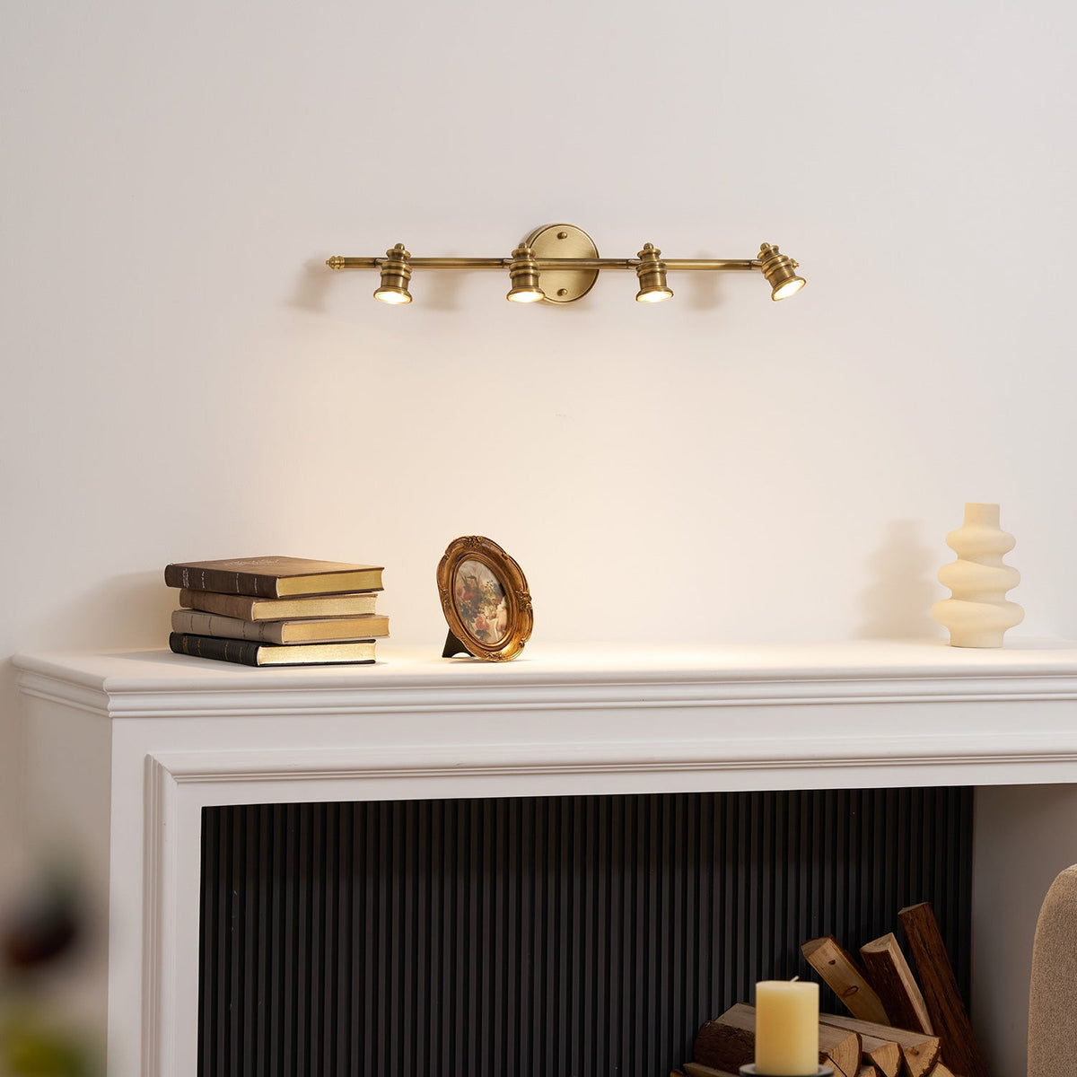 Corten messing wandlamp