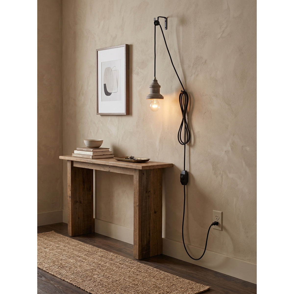 Silvares houten hanglamp