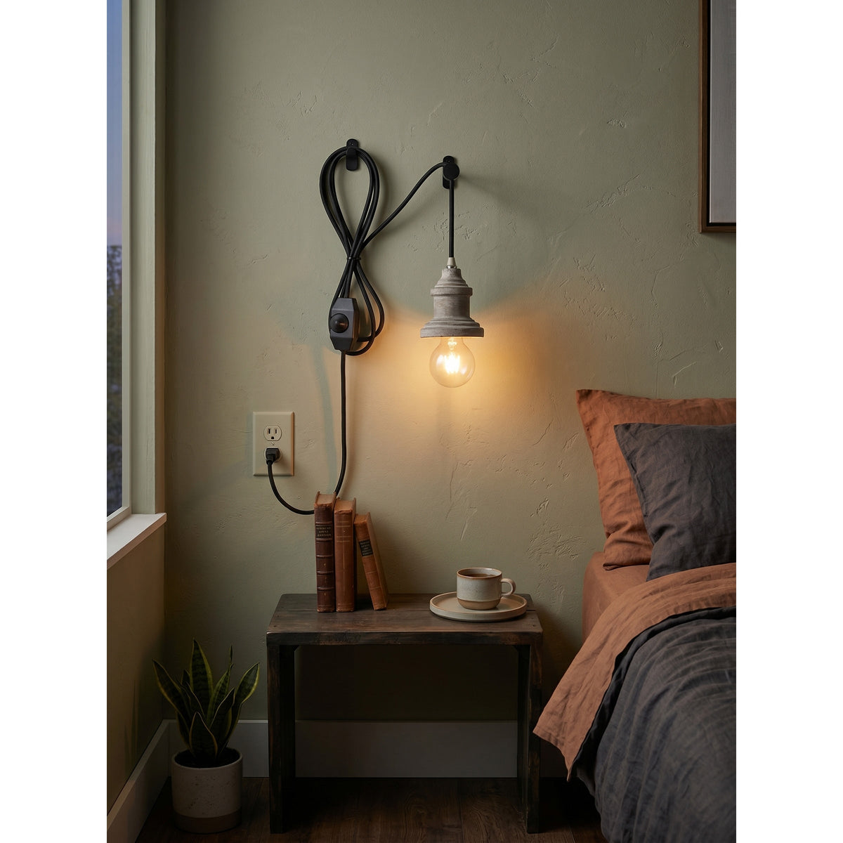 Silvares houten hanglamp