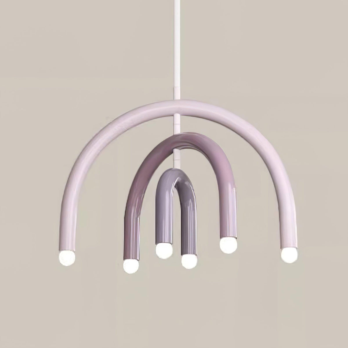 Moderne hanglamp met regenboogboog van metaal voor woon- en eetkamer
