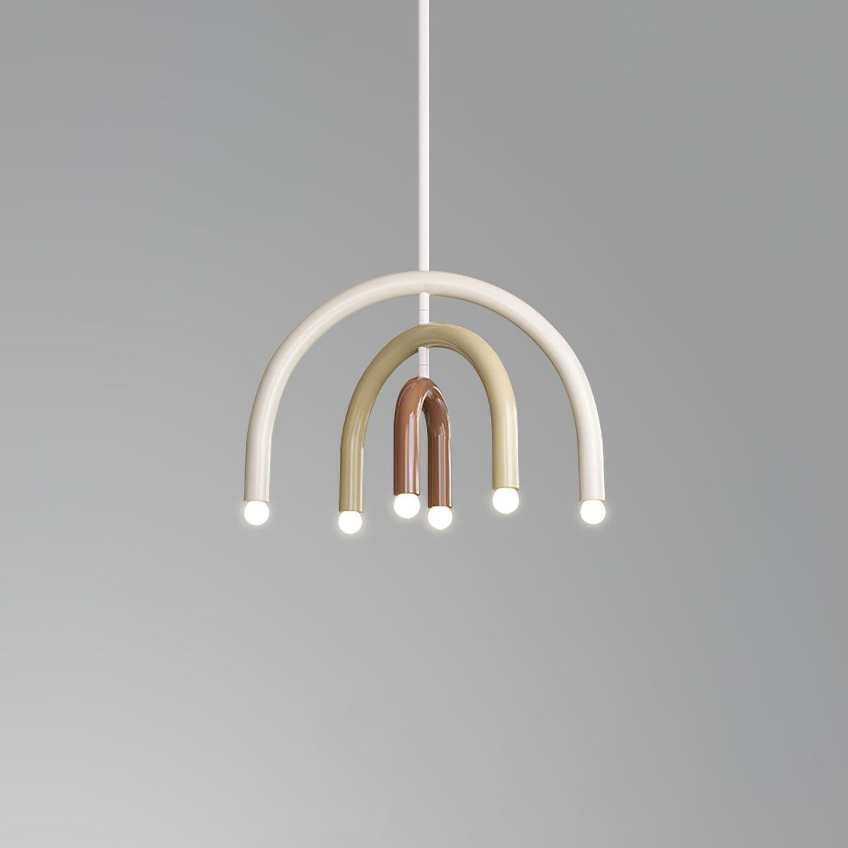 Moderne hanglamp met regenboogboog van metaal voor woon- en eetkamer