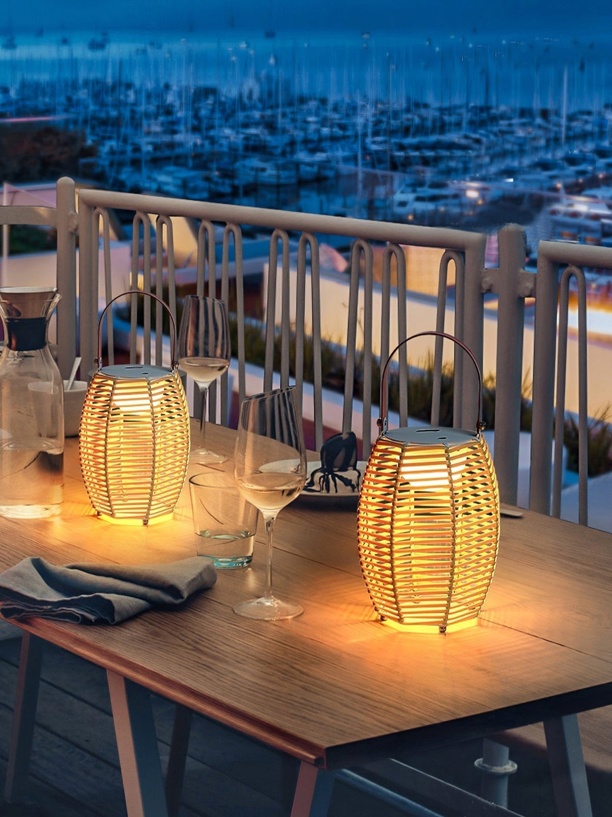 Olraeil Rotan vloerlamp