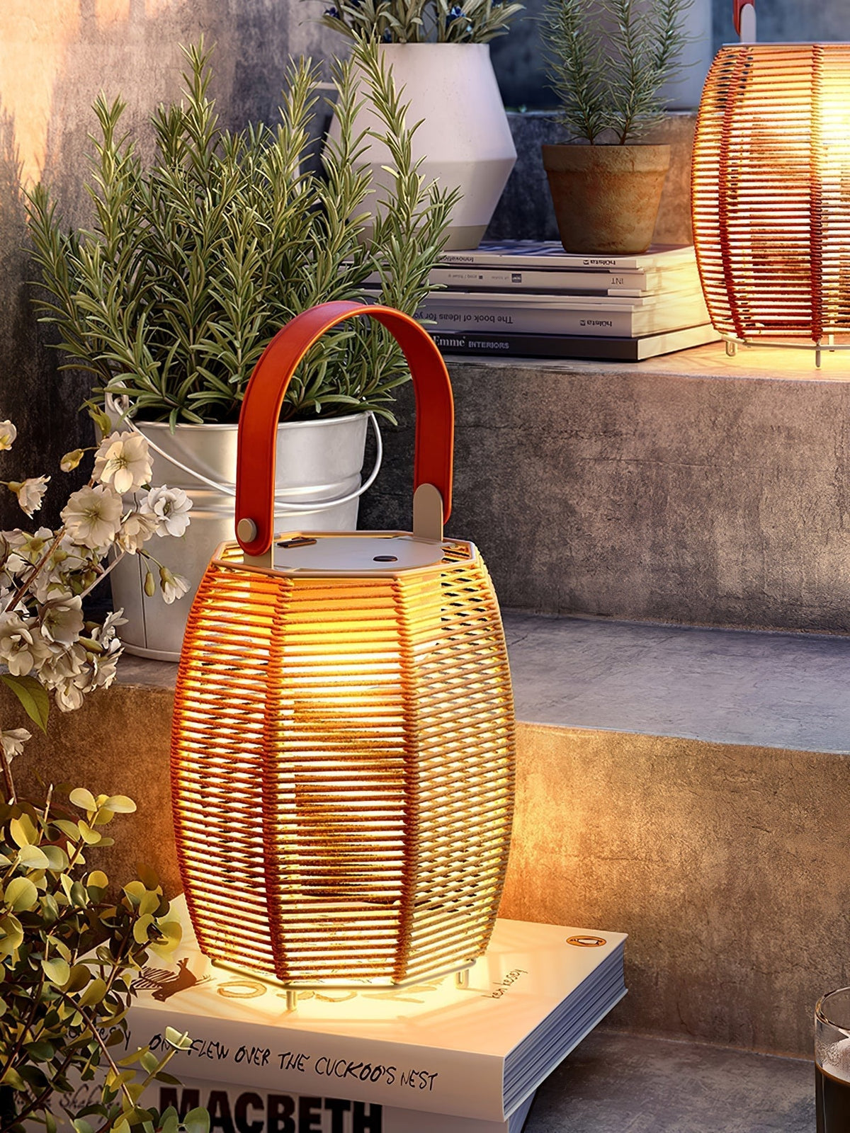 Olraeil Rotan vloerlamp