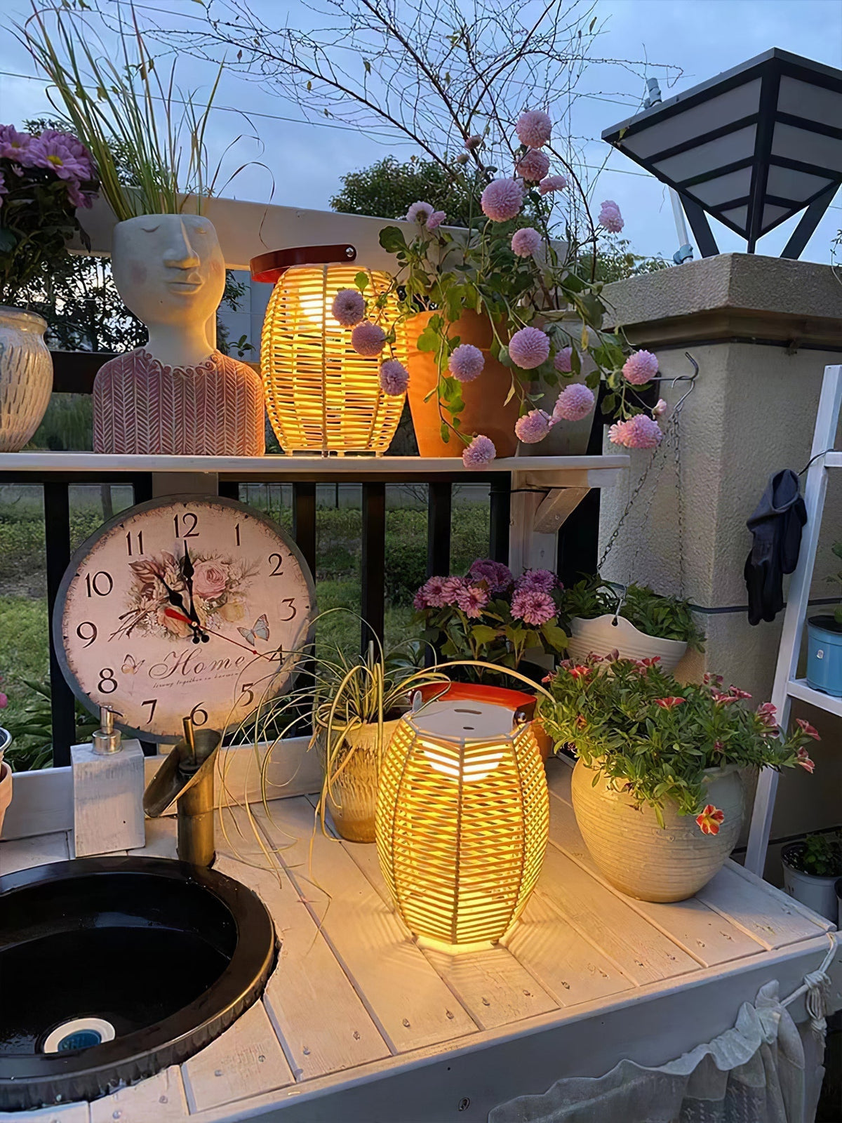 Olraeil Rotan vloerlamp