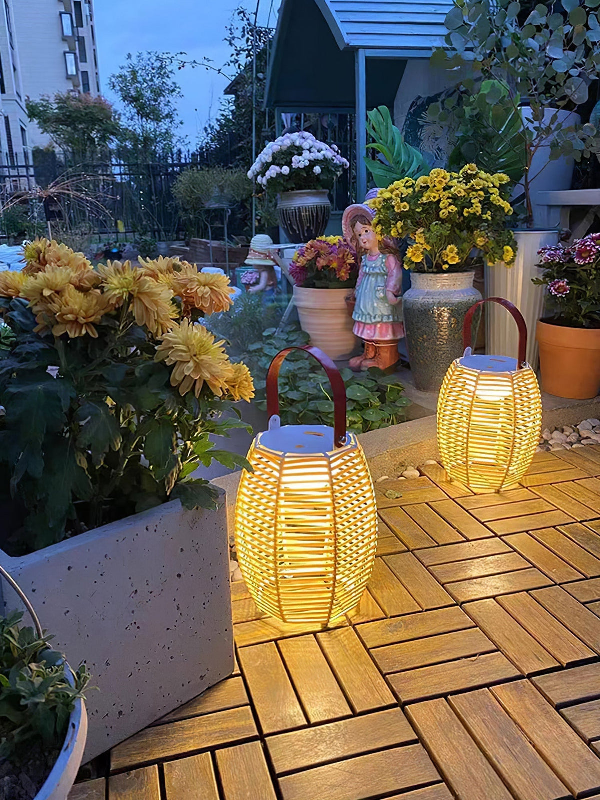 Olraeil Rotan vloerlamp