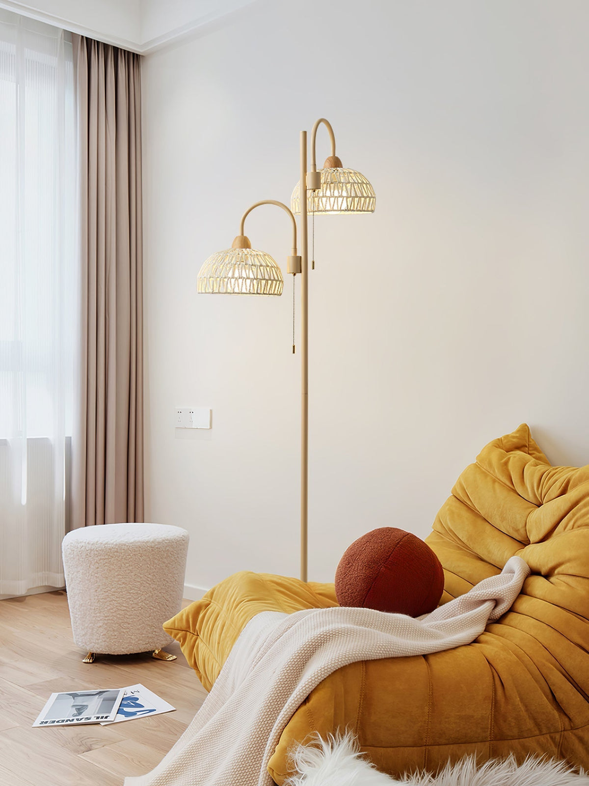 Tor vloerlamp minimalistisch beige
