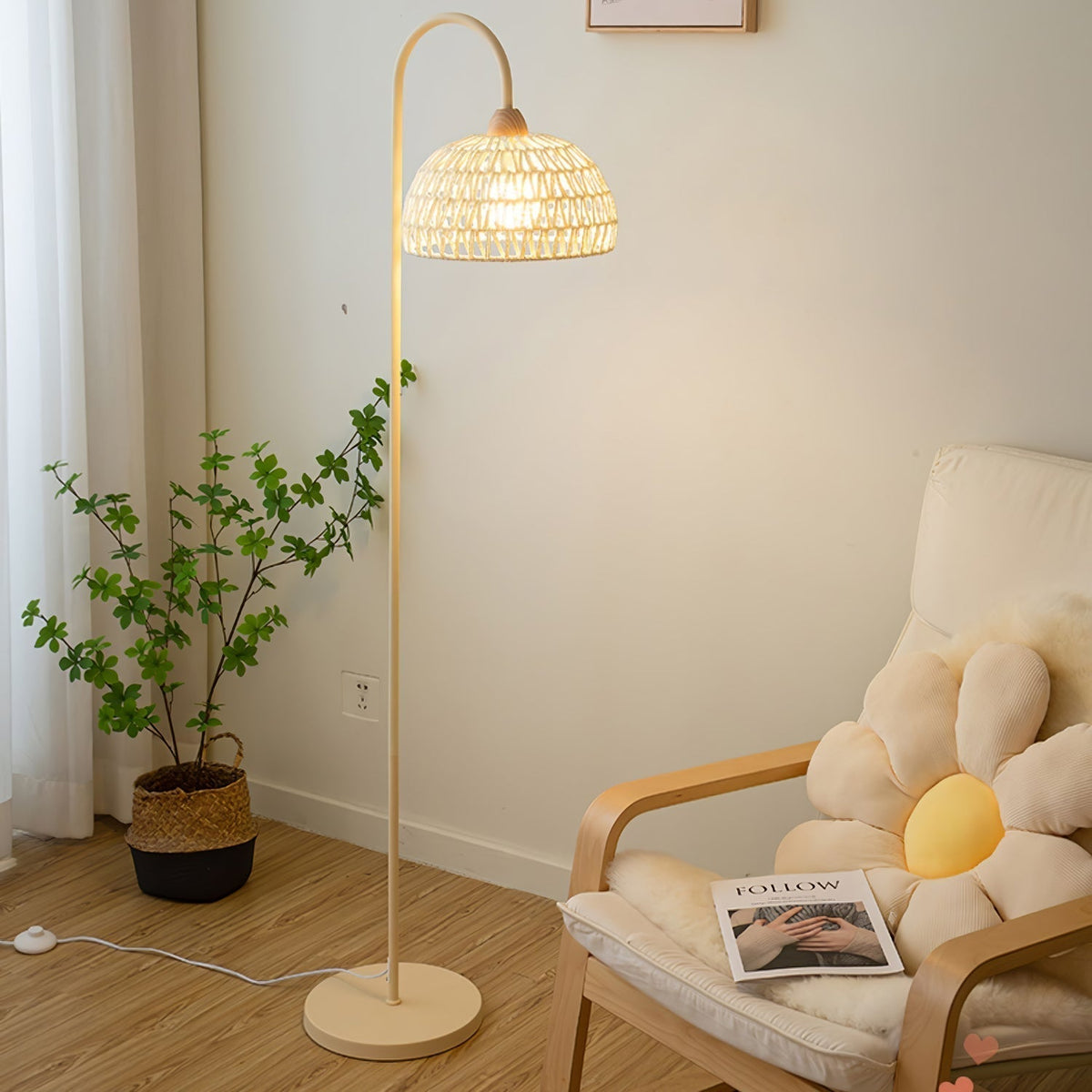 Tor vloerlamp minimalistisch beige