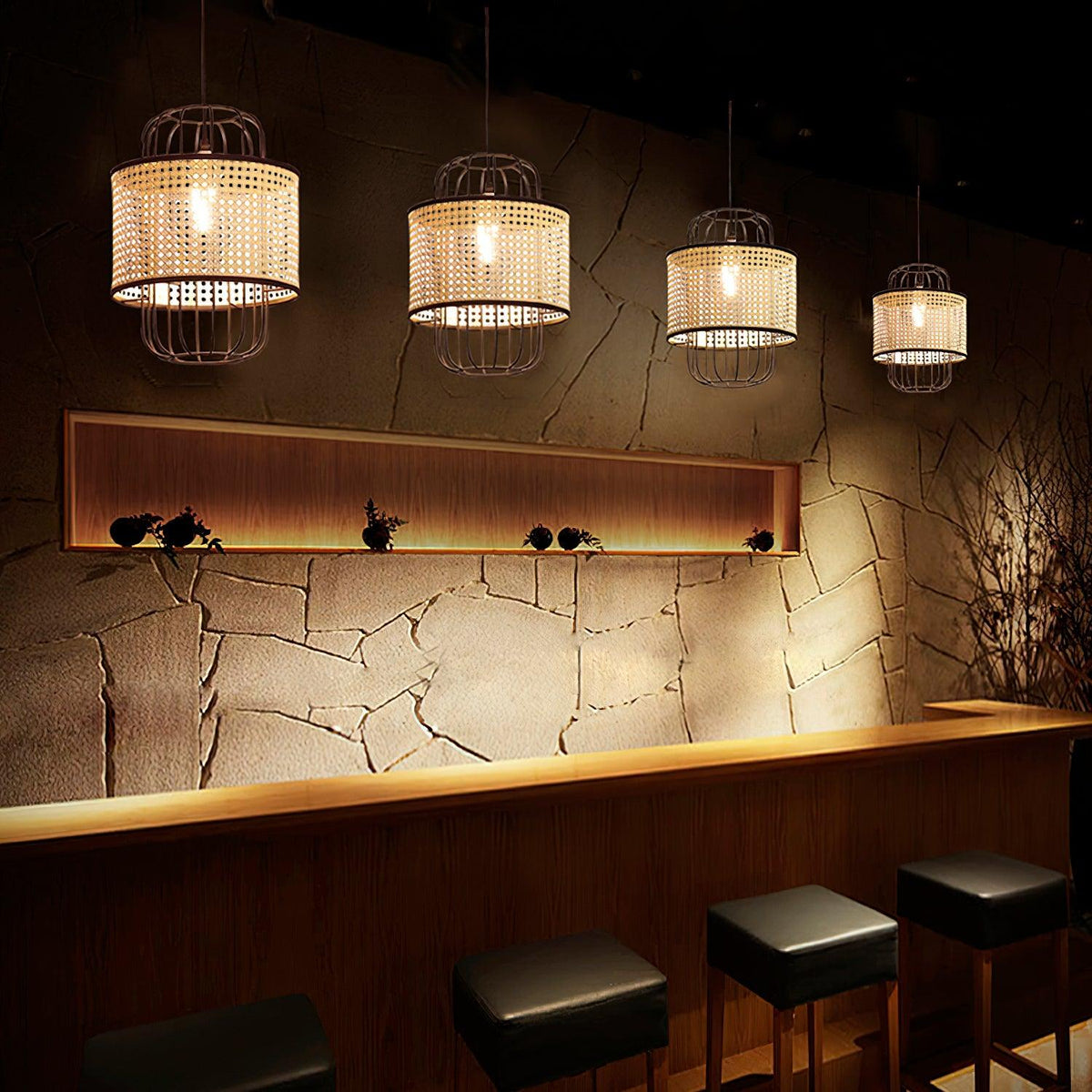 Lven Premium Art hanglamp van rotan