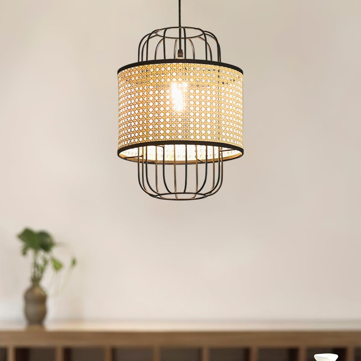 Lven Premium Art hanglamp van rotan