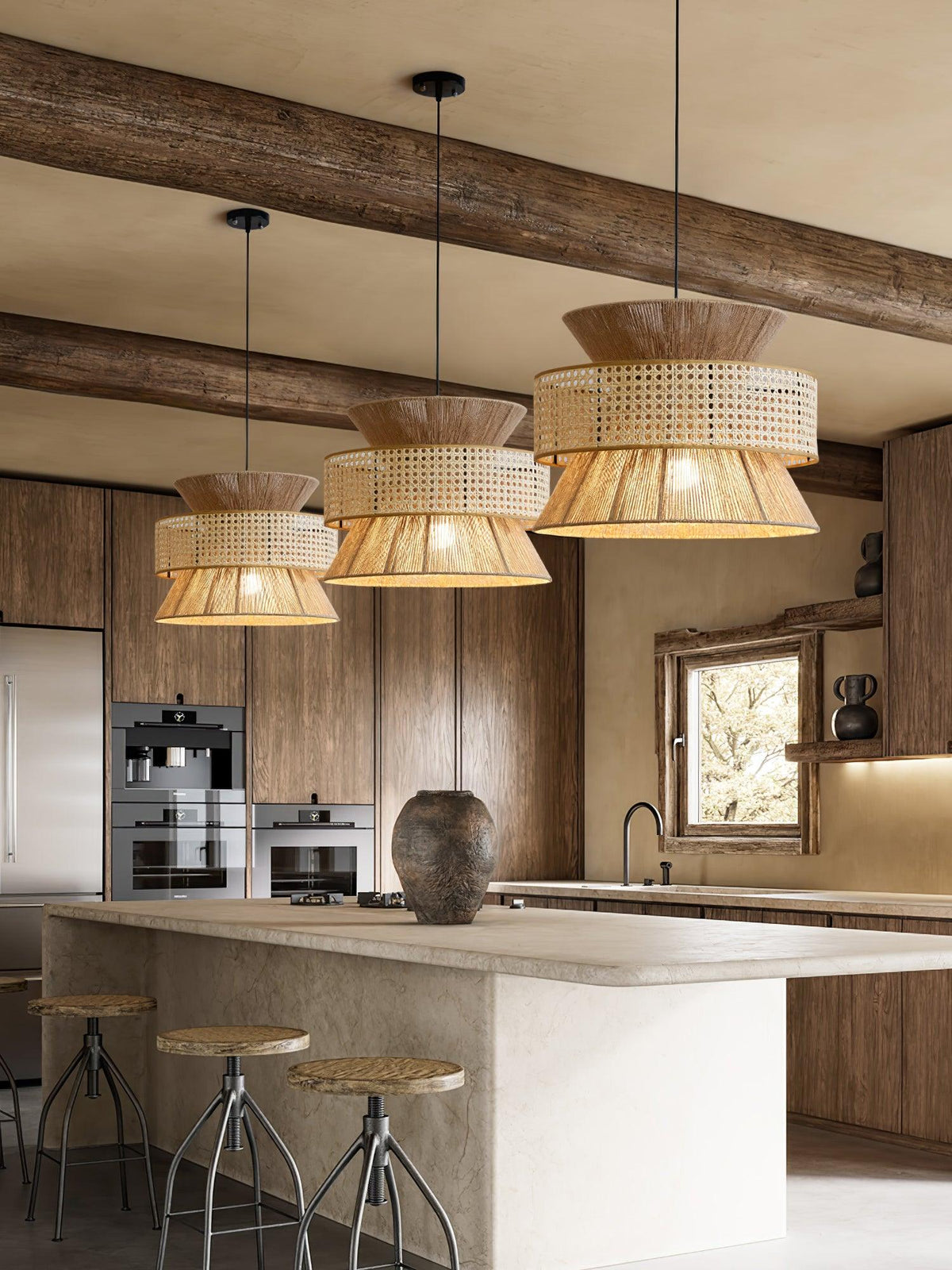 Aria bohemian hanglamp van bamboe