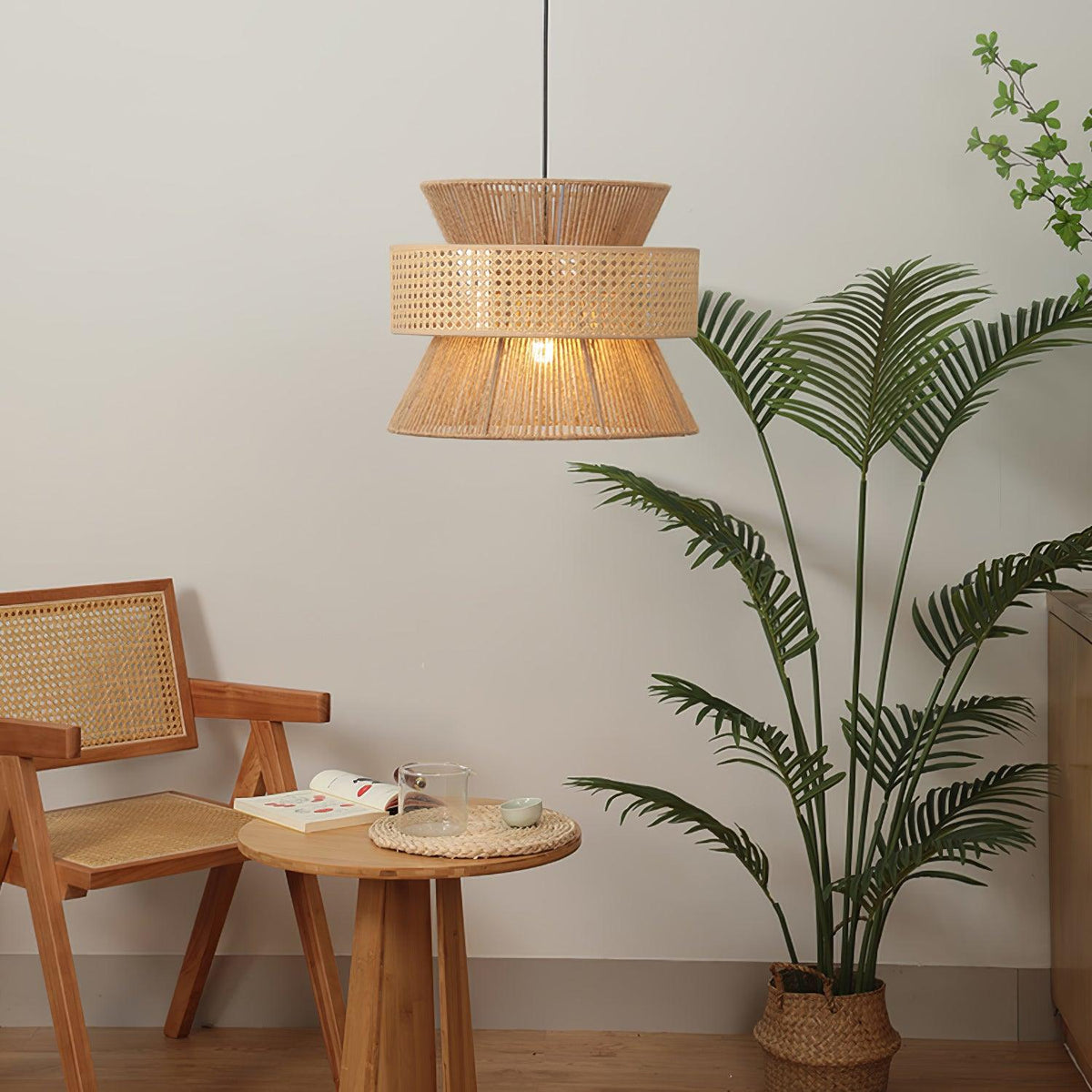 Aria bohemian hanglamp van bamboe