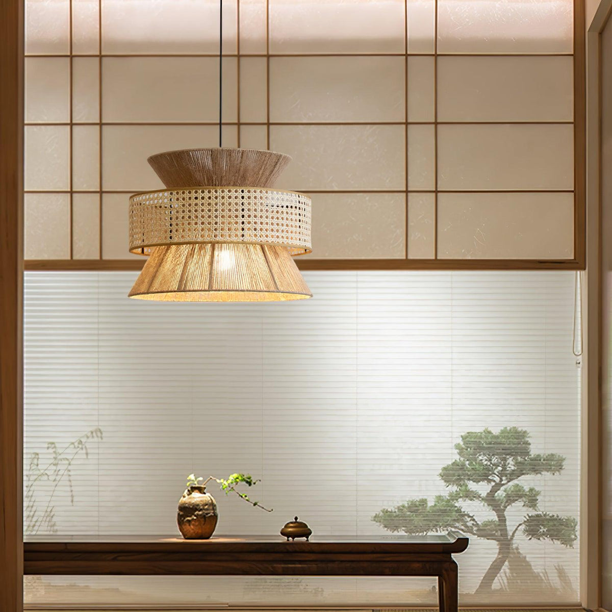 Aria bohemian hanglamp van bamboe