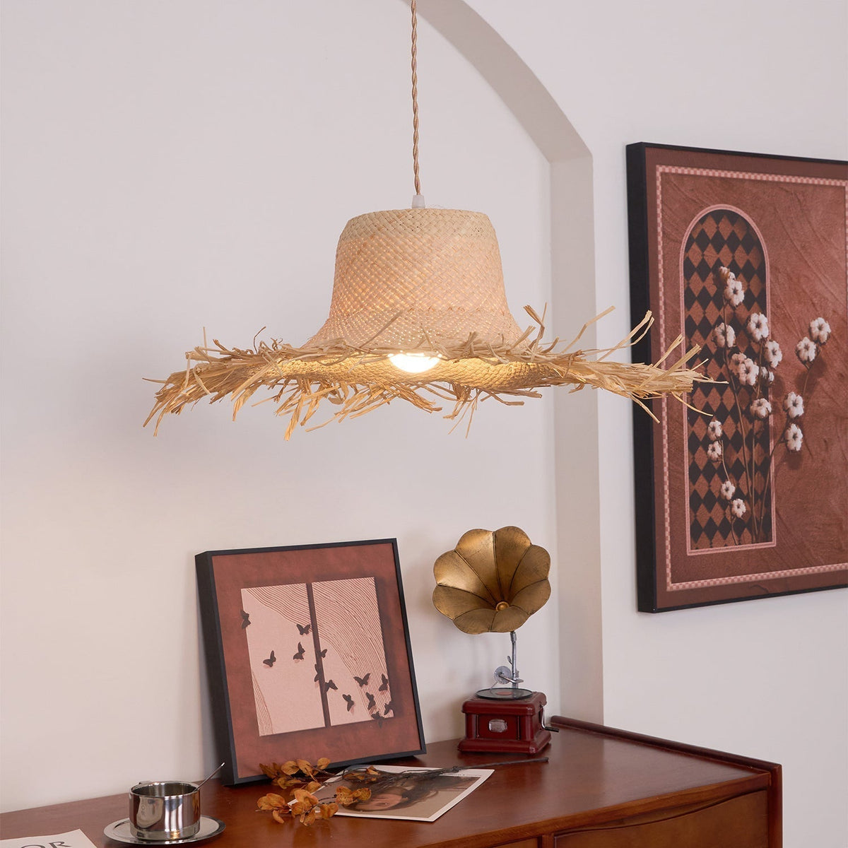Vocan Rotan Vintage hanglamp