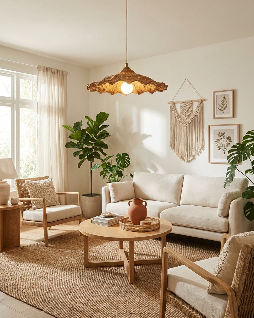 Canoiella hanglamp van rotan