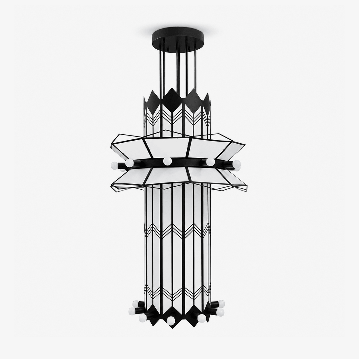 Elvior Art Deco kroonluchter