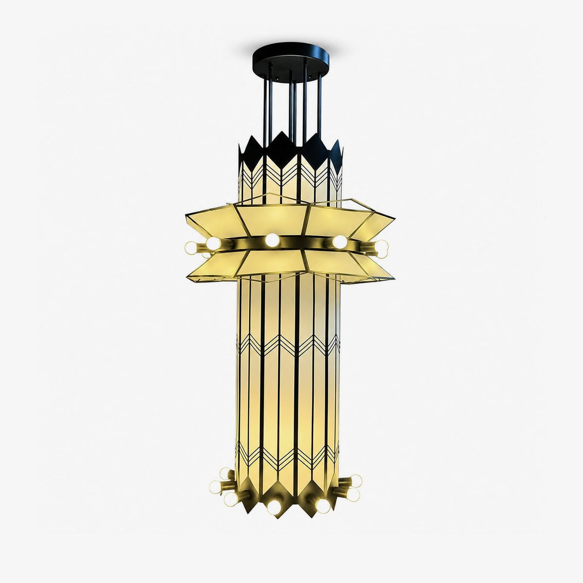 Elvior Art Deco kroonluchter