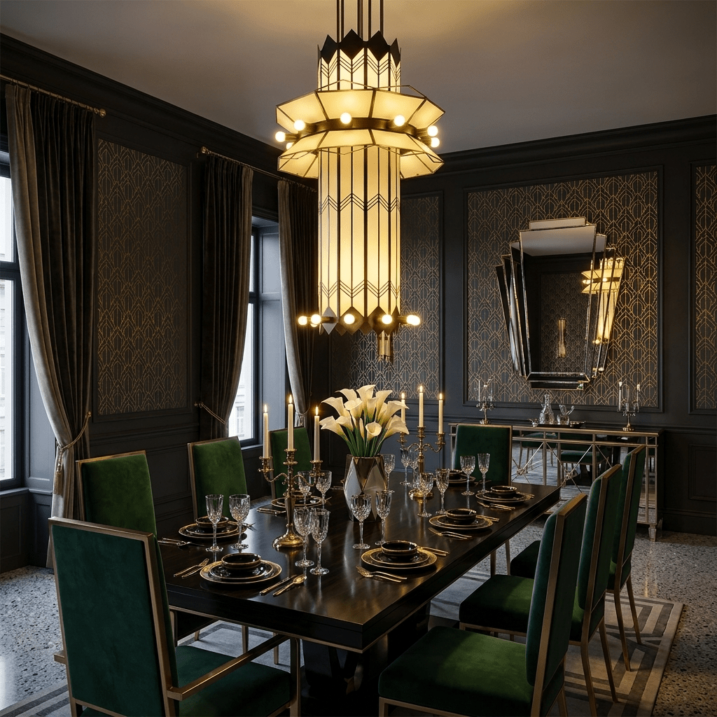 Elvior Art Deco kroonluchter