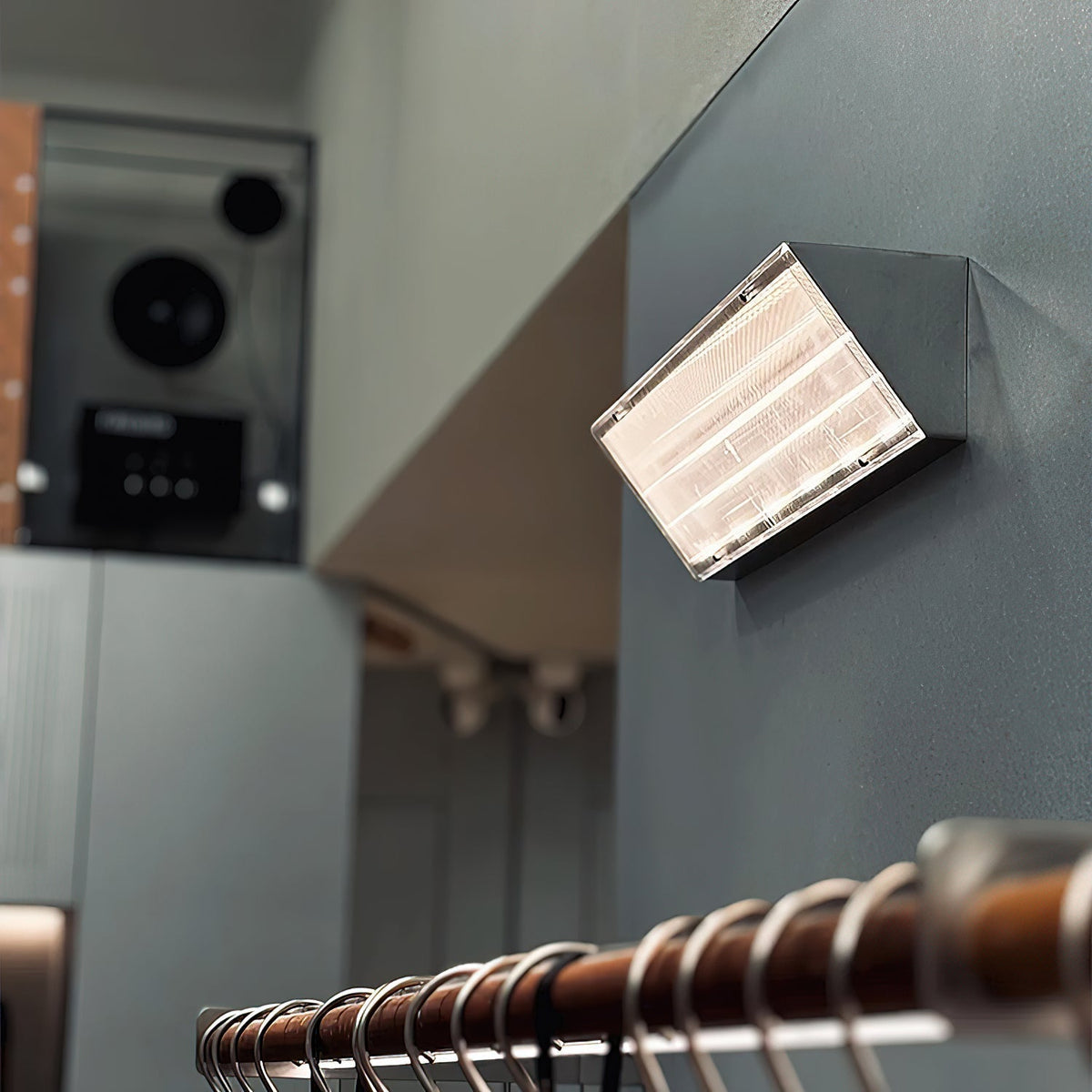 Recbox wandlamp chroom minimalistisch
