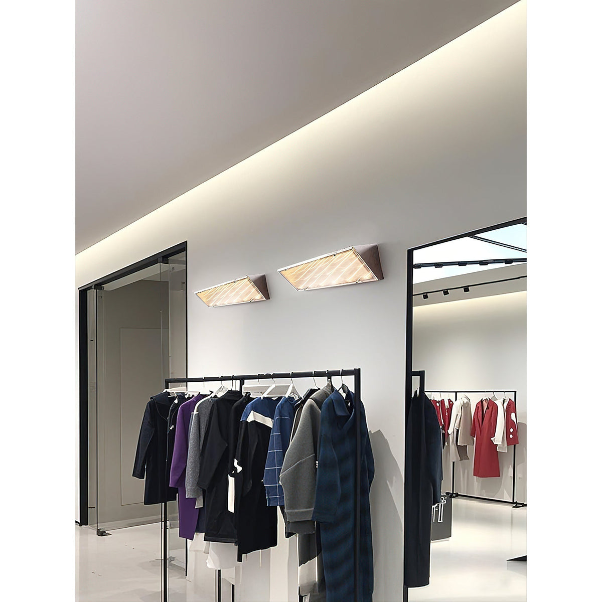 Recbox wandlamp chroom minimalistisch